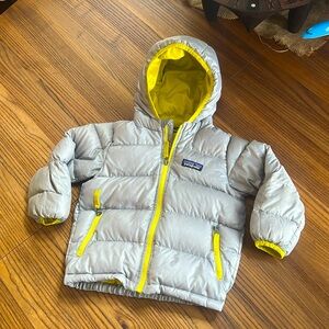Patagonia Kids Puffer Jacket - Gray and Yellow